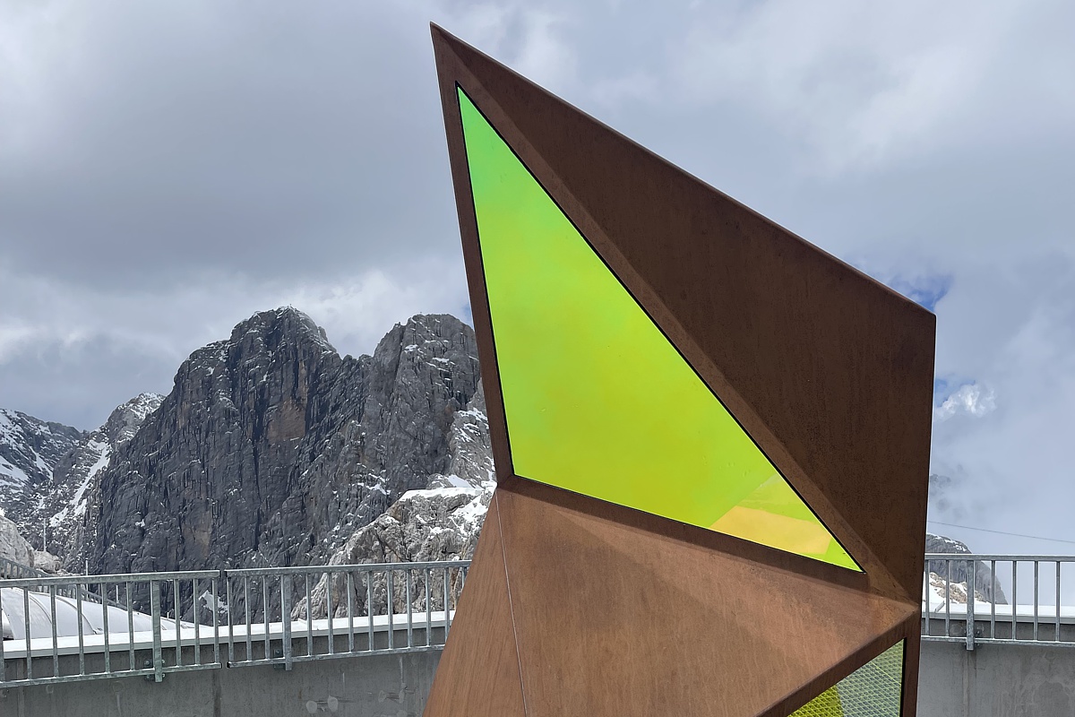 Klimastatue am Dachstein